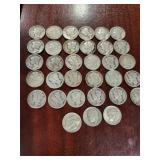 (33) US Mercury/Roosevelt Silver Dimes