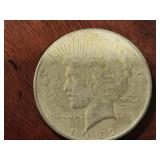 1922 US PEACE SILVER DOLLAR COIN