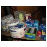 ASSORTED PAPER PRDUCTS AND ZIPLOCK BAGS