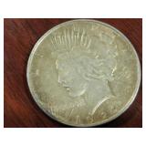 1922 US PEACE SILVER DOLLAR COIN