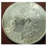 1921 US MORGAN SILVER DOLLAR COIN