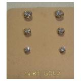 14 KARAT GOLD EARING SET