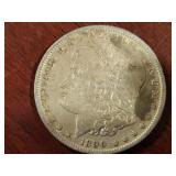 1890 US MORGAN SILVER DOLLAR COIN