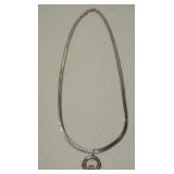 STERLING SILVER NECKLACE W/ STERLING PENDANT
