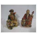 ANIMATED CERAMIC BASS PLAYER AND PIRATE