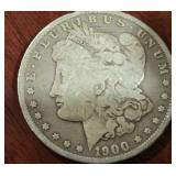 1900 US MORGAN SILVER DOLLAR COIN