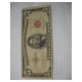 1953 (A) RED SEAL 5 DOLLAR BILL