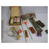 ASSORTED AMMO GUN CLEANING AND RIFLE RELATED--