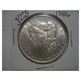 1886 MORGAN SILVER DOLLAR