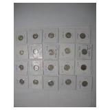 (20) MERCURY SILVER DIMES 1917-1945