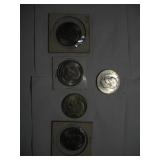 (4) 1972 AND (1) 1976 EISENHOWER DOLLARS