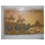 LAST 3 BUFFALO NICKELS - 1936 1937 1938