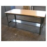 6FT WORK SMART METAL FRAMED WORK BENCH W/