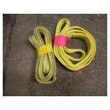 (2) 8 FT POLYESTER SLINGS 8800 LB CAP