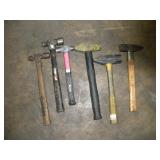 (3) BALL PEEN AND (3) DEAD BLOW HAMMERS