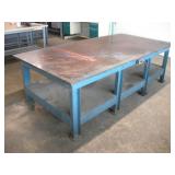 8FT WELDING TABLE W/ 1/2 IN THICK TOP W/