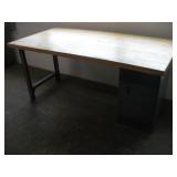 6 FT BUTCHER BLOCK TOP WORK STATION