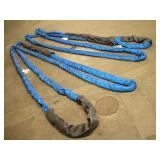 (2) 20FT POLYESTER SLINGS 21200LB CAP
