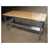 6FT WORK SMART METAL FRAMED WORK BENCH W/
