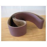 (7) 3M  6IN X 80IN SANDING BELTS 60 GRIT