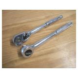 (2) STANLEY 1/2 IN DRIVE RATCHETS