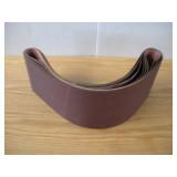 (6) 3M  6IN X 48IN SANDING BELTS 100 GRIT