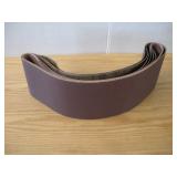 (6) 3M  6IN X 48IN SANDING BELTS 100 GRIT