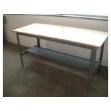 6FT WORK SMART METAL FRAMED WORK BENCH W/
