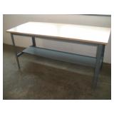 6FT WORK SMART METAL FRAMED WORK BENCH W/