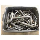 ASSORTED ALLEN WRENCHES LARGEST 1IN