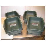 (4) PLASTIC BOOSTER SEATS