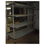 METRO MAX NSF COMMERCIAL SHELVES ON WHEELS