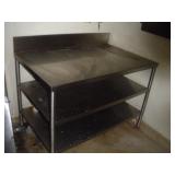 STAINLESS STEEL PREP TABLE 48X31X37