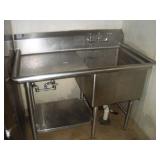 STAINLESS STEEL COMMERCIAL SINK 48X29X44