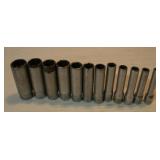 SNAPN 1/4 IN DRIVE DEEPWELL SAE SOCKET SET