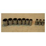 SNAPON 1/4 IN DRIVE METRIC SOCKET SET