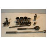 PROTO 3/8 AND 1/2 IN DRIVE SOCKETS RATCHET AND