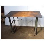 HEAVY DUTY 4FT WELDING TABLE ON WHEELS W/