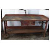 6FT HEAVY DUTY STEEL WORK BENCH W/