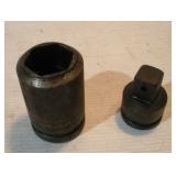 CORNWELL 1IN DRIVE 1 5/8 SOCKET W/ 3/4 TO 1 ADAPT