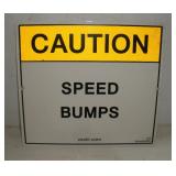 SPEED BUMP METAL SIGN 12X10