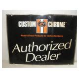 VINTAGE CCI (CUSTOM CHROME) 2 SIDED METAL---