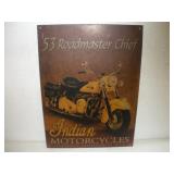 INDIAN MOTORCYCLES METAL SIGN 12X16