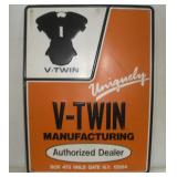 VINTAGE V-TWIN MANUFACTURING METAL SIGN