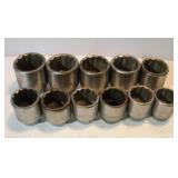 PROTO 3/4 DRIVE SAE SOCKET SET 1 5/8 TO 2 3/8