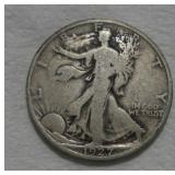 1927 (S) WALKING LIBERTY SILVER HALF DOLLAR