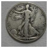 1935 (D) WALKING LIBERTY SILVER HALF DOLLAR