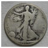 1919 (D) WALKING LIBERTY SILVER HALF DOLLAR