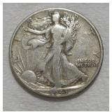 1943 (D) WALKING LIBERTY SILVER HALF DOLLAR