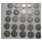 (25) LIBERTY HEAD V NICKELS